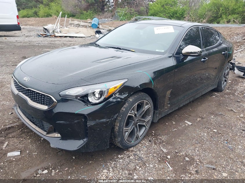 2021 Kia Stinger VIN KNAE15LA6M6092025 IAAI salvage auction — LEFT REAR, Wait Title, sold $4,225 on 2026-07-08 (photo 2)