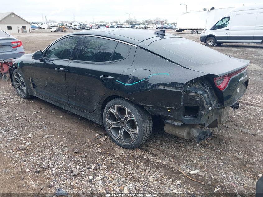 2021 Kia Stinger VIN KNAE15LA6M6092025 IAAI salvage auction — LEFT REAR, Wait Title, sold $4,225 on 2026-07-08 (photo 3)