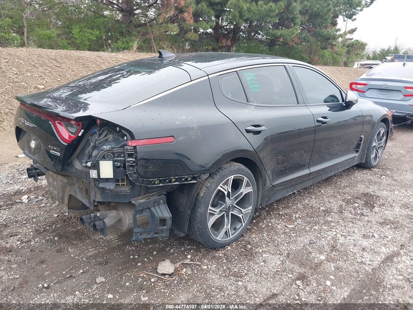 2021 Kia Stinger VIN KNAE15LA6M6092025 IAAI salvage auction — LEFT REAR, Wait Title, sold $4,225 on 2026-07-08 (photo 4)