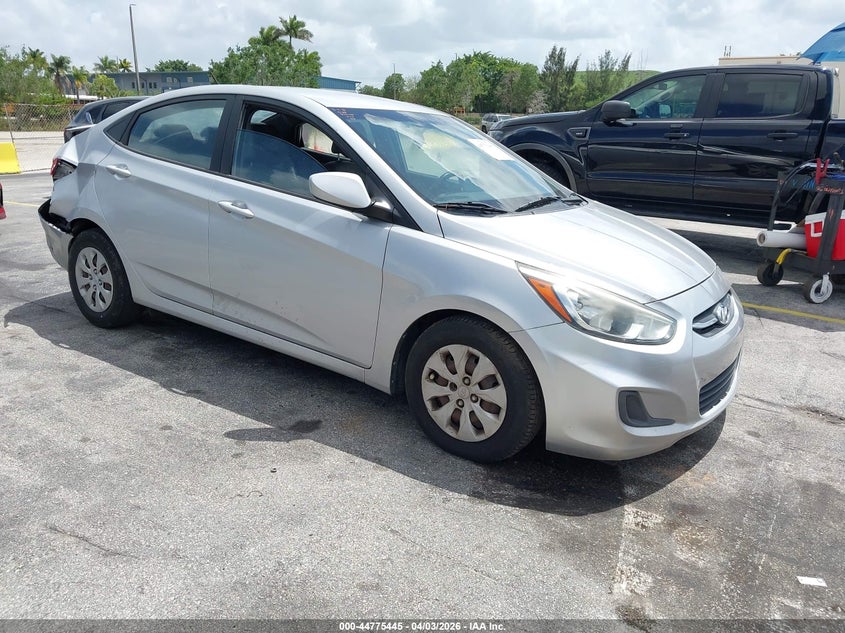 2015 Hyundai Accent VIN KMHCT4AE3FU833231 IAAI salvage auction — REAR END, Wait Title, sold $600 on 2026-07-09 (photo 1)