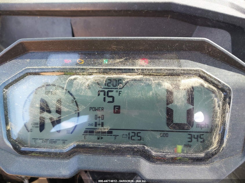 2025 Kawasaki Teryx VIN JKARFCE19SB500698 IAAI salvage auction — FRONT END, Salvage (North Carolina), sold $6,450 on 2026-07-21 (photo 7)