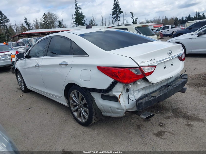2013 Hyundai Sonata VIN 5NPEC4AB0DH566267 IAAI salvage auction — REAR END, Wait Title, sold $1,200 on 2026-07-08 (photo 3)