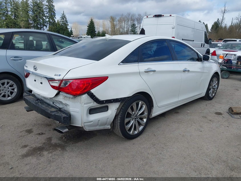 2013 Hyundai Sonata VIN 5NPEC4AB0DH566267 IAAI salvage auction — REAR END, Wait Title, sold $1,200 on 2026-07-08 (photo 4)