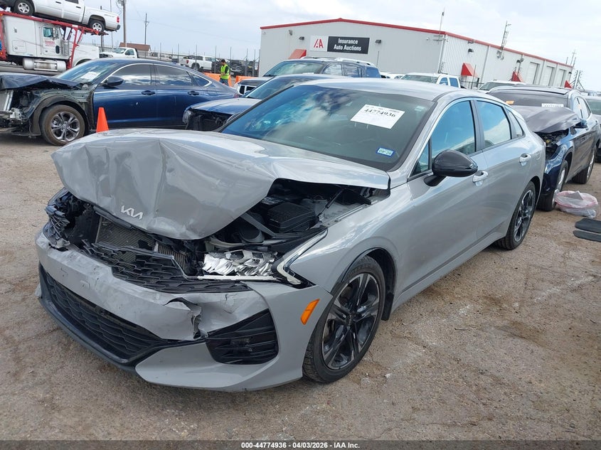 2022 Kia K5 VIN 5XXG64J27NG165098 IAAI salvage auction — FRONT END, Original (Texas), sold $25 on 2026-07-09 (photo 2)