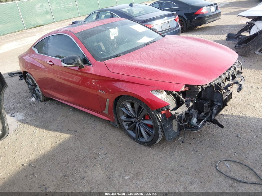 2019 Infiniti Q60 VIN JN1FV7EK5KM360555 IAAI salvage auction — FRONT END, Salvage (Kentucky), sold $4,300 on 2026-07-29 (photo 1)
