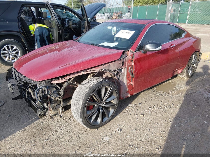 2019 Infiniti Q60 VIN JN1FV7EK5KM360555 IAAI salvage auction — FRONT END, Salvage (Kentucky), sold $4,300 on 2026-07-29 (photo 2)