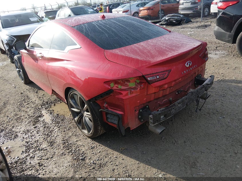 2019 Infiniti Q60 VIN JN1FV7EK5KM360555 IAAI salvage auction — FRONT END, Salvage (Kentucky), sold $4,300 on 2026-07-29 (photo 3)