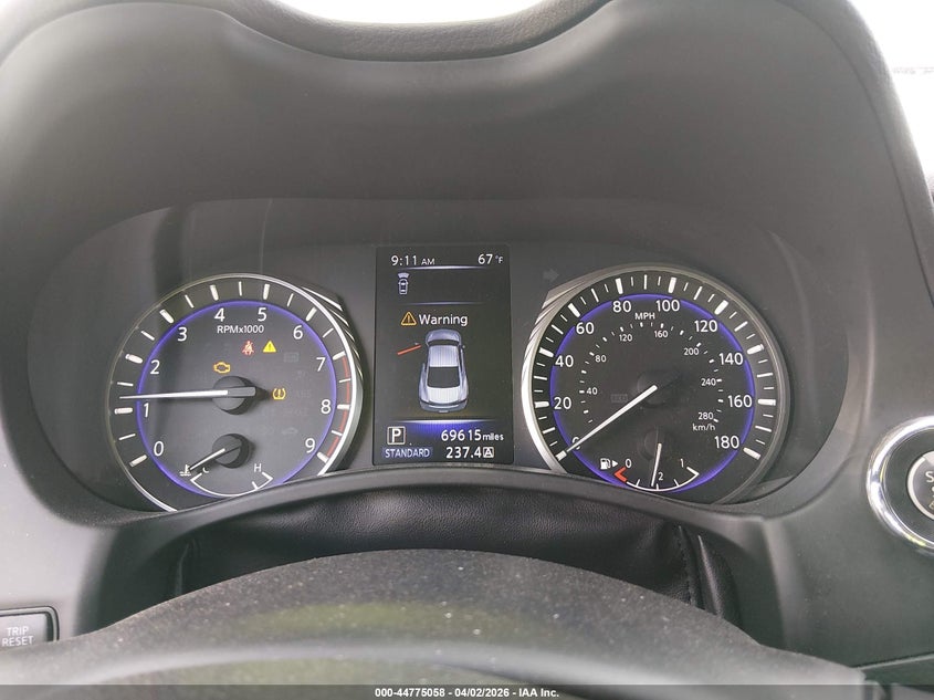 2019 Infiniti Q60 VIN JN1FV7EK5KM360555 IAAI salvage auction — FRONT END, Salvage (Kentucky), sold $4,300 on 2026-07-29 (photo 7)
