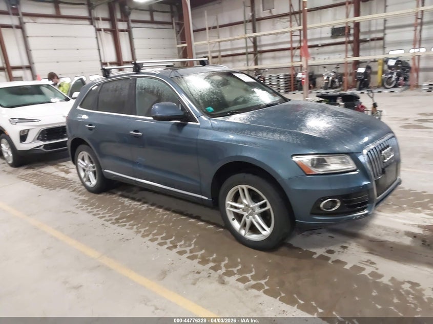 2016 Audi Q5 VIN WA1L2AFP1GA105260 IAAI salvage auction — LEFT FRONT, Salvage (Idaho), sold $525 on 2026-07-27 (photo 1)
