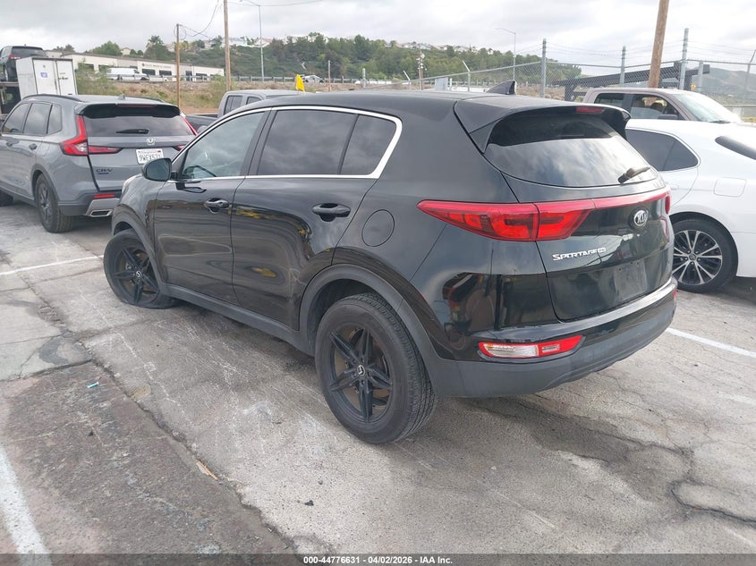 2018 Kia Sportage VIN KNDPM3AC7J7337156 IAAI salvage auction — SIDE, Wait Title, sold $2,050 on 2026-07-12 (photo 3)