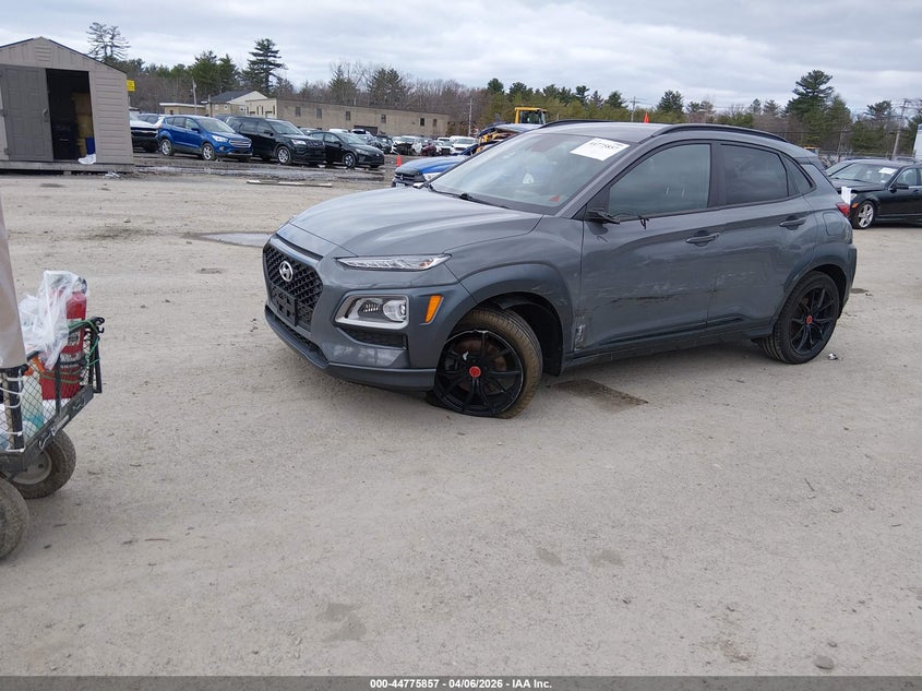 2021 Hyundai Kona VIN KM8K6CA53MU699993 IAAI salvage auction — LEFT SIDE, Wait Title, sold $4,125 on 2026-07-08 (photo 2)