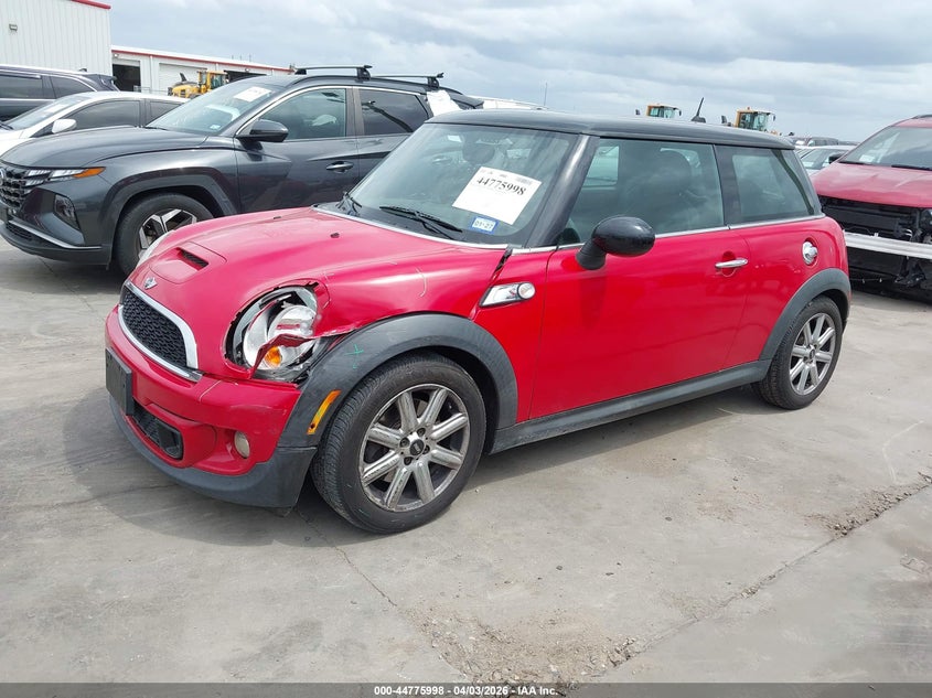 2011 Mini Cooper VIN WMWSV3C54BTY24844 IAAI salvage auction — LEFT FRONT, Original (Texas), sold $900 on 2026-07-07 (photo 2)
