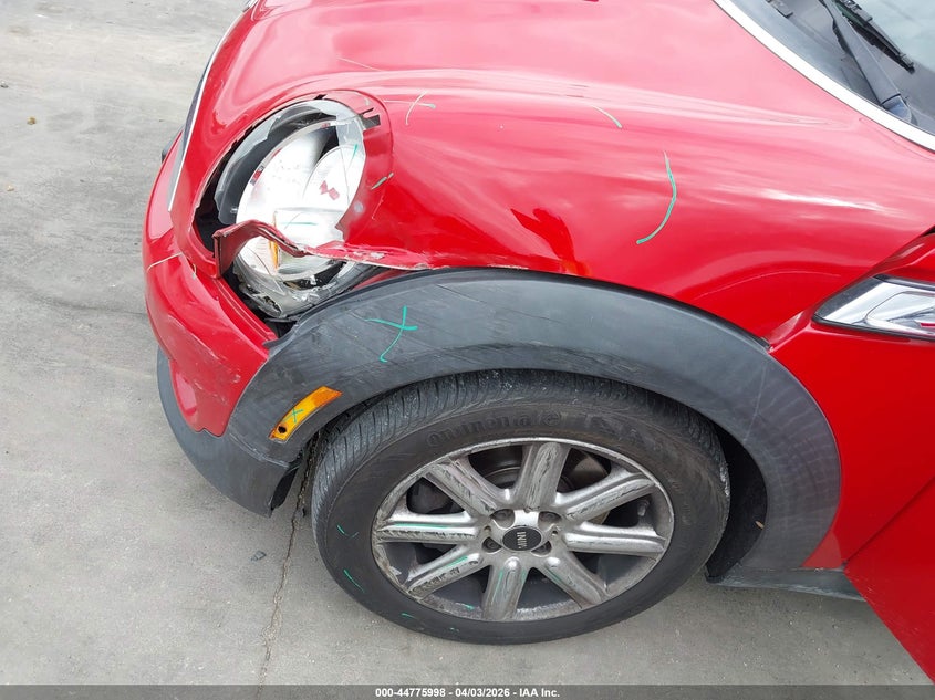 2011 Mini Cooper VIN WMWSV3C54BTY24844 IAAI salvage auction — LEFT FRONT, Original (Texas), sold $900 on 2026-07-07 (photo 6)