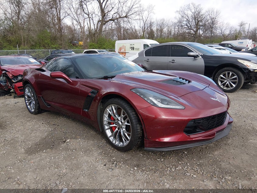 2016 Chevrolet Corvette VIN 1G1YS2D63G5611427 IAAI salvage auction — REAR END, Wait Title, sold $33,750 on 2026-07-28 (photo 1)