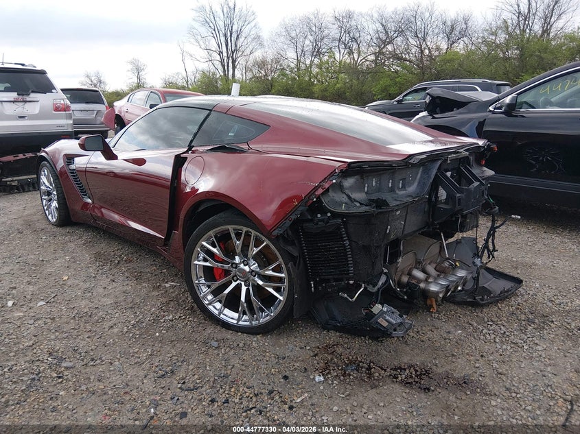 2016 Chevrolet Corvette VIN 1G1YS2D63G5611427 IAAI salvage auction — REAR END, Wait Title, sold $33,750 on 2026-07-28 (photo 3)