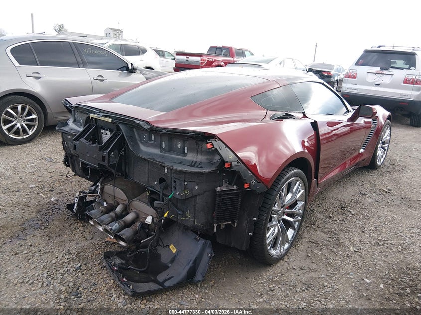 2016 Chevrolet Corvette VIN 1G1YS2D63G5611427 IAAI salvage auction — REAR END, Wait Title, sold $33,750 on 2026-07-28 (photo 4)