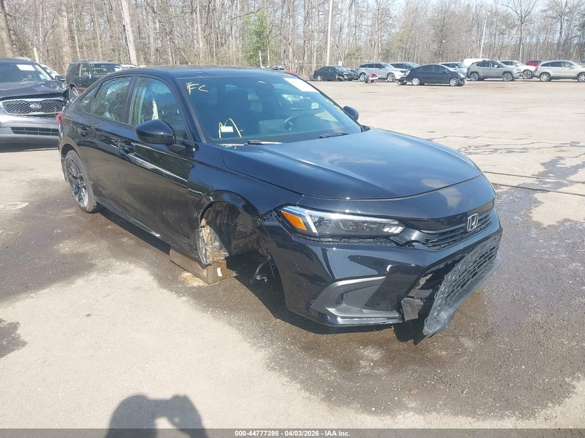2023 Honda Civic VIN 2HGFE2F50PH544869 IAAI salvage auction — RIGHT FRONT, Wait Title, sold $7,700 on 2026-08-03 (photo 1)