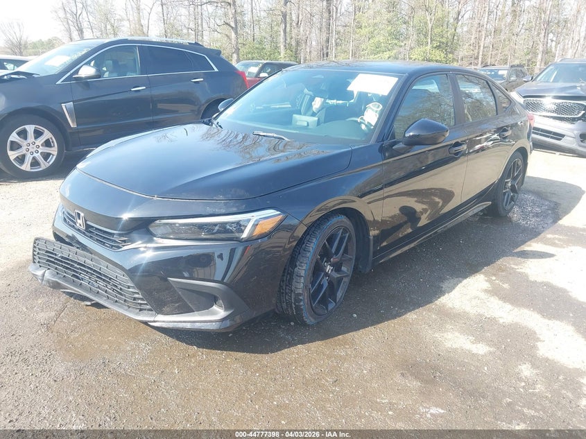 2023 Honda Civic VIN 2HGFE2F50PH544869 IAAI salvage auction — RIGHT FRONT, Wait Title, sold $7,700 on 2026-08-03 (photo 2)