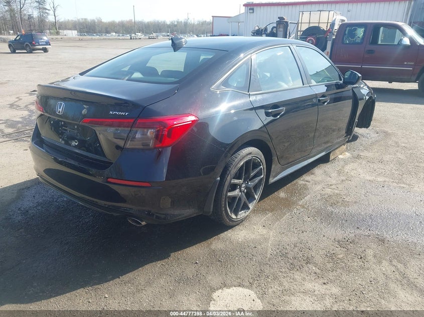 2023 Honda Civic VIN 2HGFE2F50PH544869 IAAI salvage auction — RIGHT FRONT, Wait Title, sold $7,700 on 2026-08-03 (photo 4)