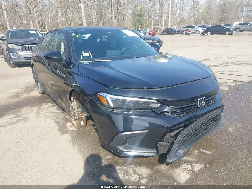 2023 Honda Civic VIN 2HGFE2F50PH544869 IAAI salvage auction — RIGHT FRONT, Wait Title, sold $7,700 on 2026-08-03 (photo 6)