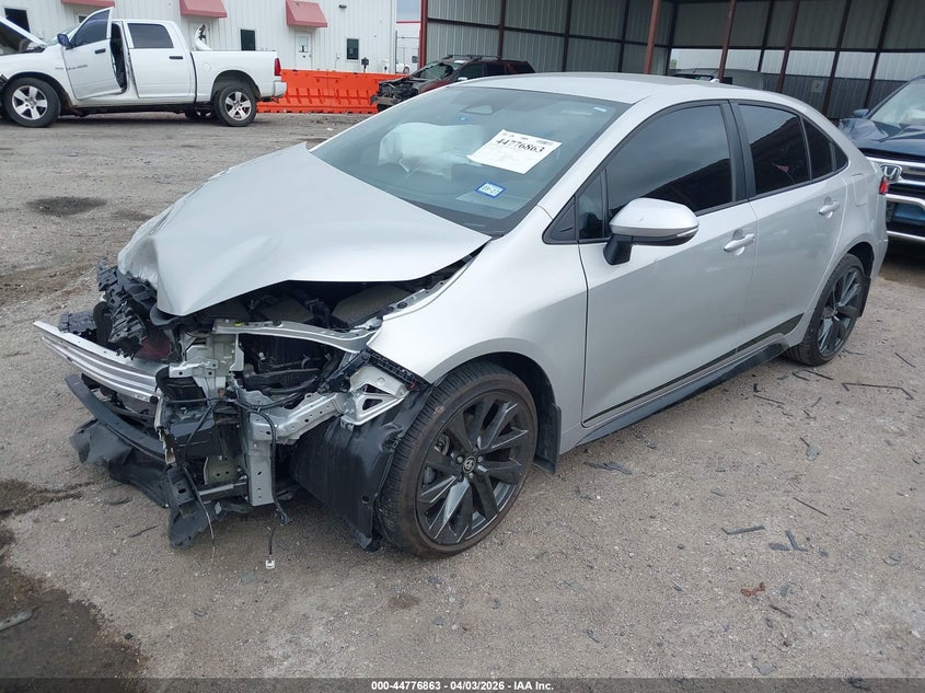 2025 Toyota Corolla VIN 5YFS4MCE4SP233321 IAAI salvage auction — FRONT END, Wait Title, sold $3,850 on 2026-07-21 (photo 2)