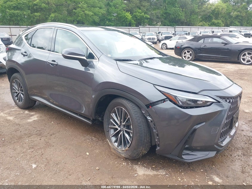 2026 Lexus Nx VIN 2T2AGCEZ4TC105378 IAAI salvage auction — FRONT & REAR, Original (Texas), sold $13,400 on 2026-07-09 (photo 1)