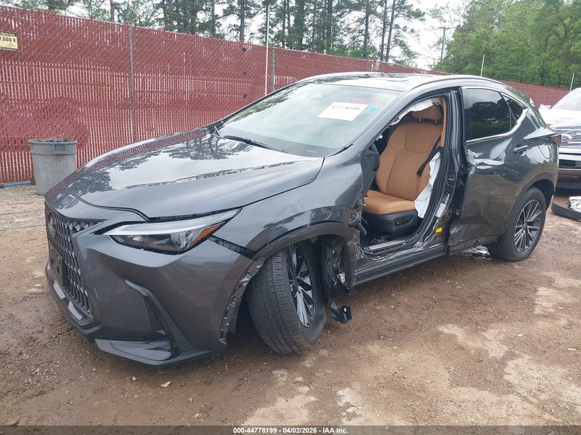 2026 Lexus Nx VIN 2T2AGCEZ4TC105378 IAAI salvage auction — FRONT & REAR, Original (Texas), sold $13,400 on 2026-07-09 (photo 2)