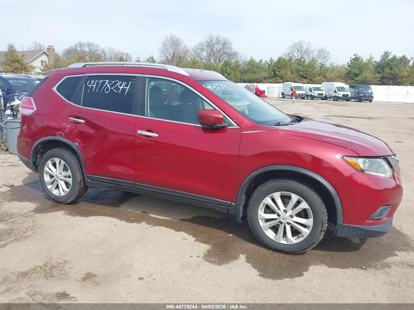 2016 Nissan Rogue VIN KNMAT2MV3GP636491 IAAI salvage auction — RIGHT SIDE, Clear (Indiana), sold $1,650 on 2026-07-21 (photo 6)