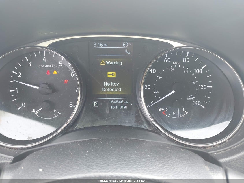 2016 Nissan Rogue VIN KNMAT2MV3GP636491 IAAI salvage auction — RIGHT SIDE, Clear (Indiana), sold $1,650 on 2026-07-21 (photo 7)