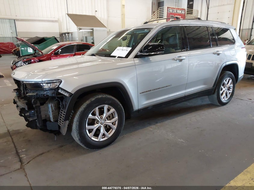 2021 Jeep Grand cherokee l VIN 1C4RJKBG3M8211775 IAAI salvage auction — FRONT END, Salvage (Oregon), sold $8,600 on 2026-07-29 (photo 2)