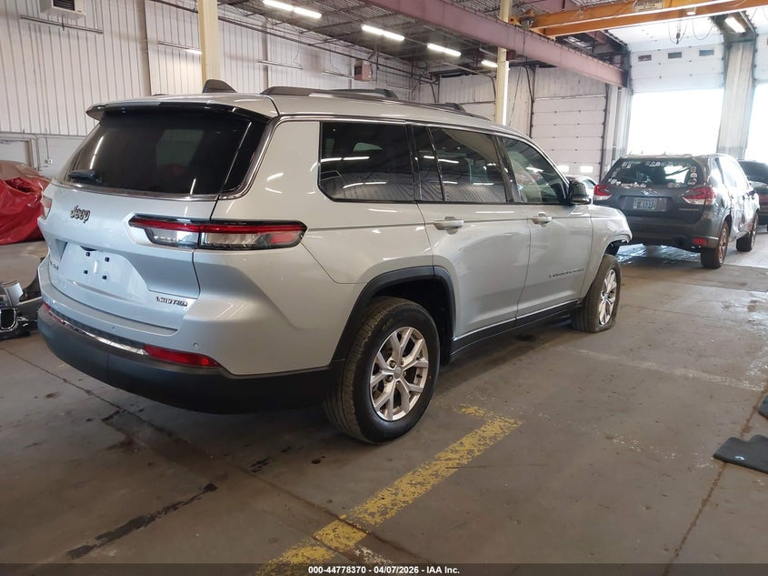 2021 Jeep Grand cherokee l VIN 1C4RJKBG3M8211775 IAAI salvage auction — FRONT END, Salvage (Oregon), sold $9,100 on 2026-07-30 (photo 4)