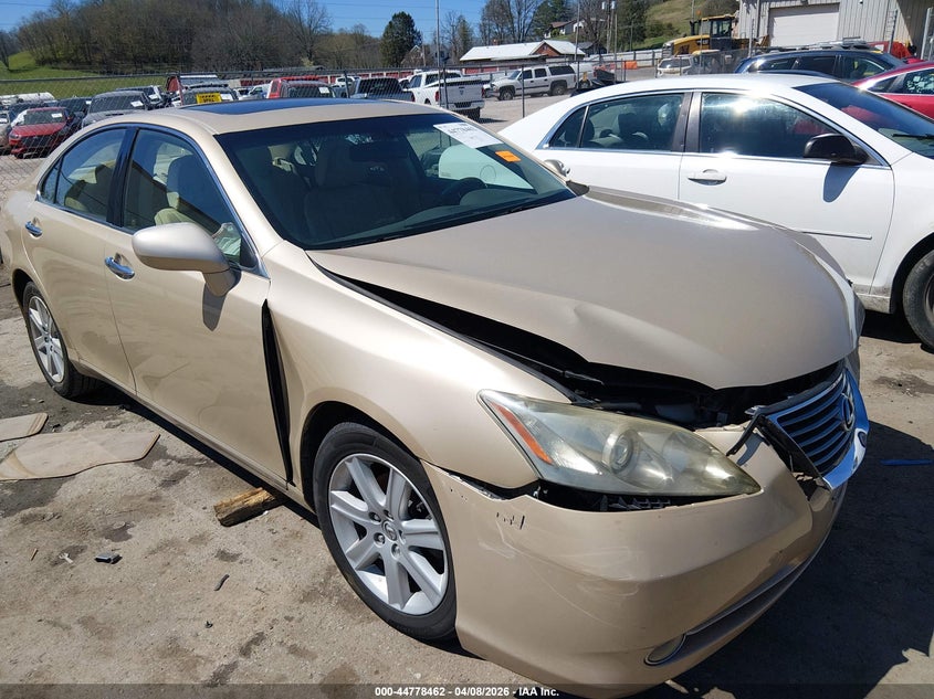 2008 Lexus ES VIN JTHBJ46G782261190 IAAI salvage auction — FRONT END, Salvage (West Virginia), sold $475 on 2026-07-31 (photo 1)