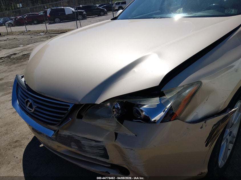 2008 Lexus ES VIN JTHBJ46G782261190 IAAI salvage auction — FRONT END, Salvage (West Virginia), sold $475 on 2026-07-31 (photo 6)