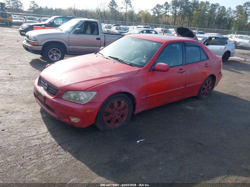 2002 Lexus Is VIN JTHBD192620041533 IAAI salvage auction — RIGHT FRONT, Salvage (Texas), sold $350 on 2026-07-10 (photo 2)