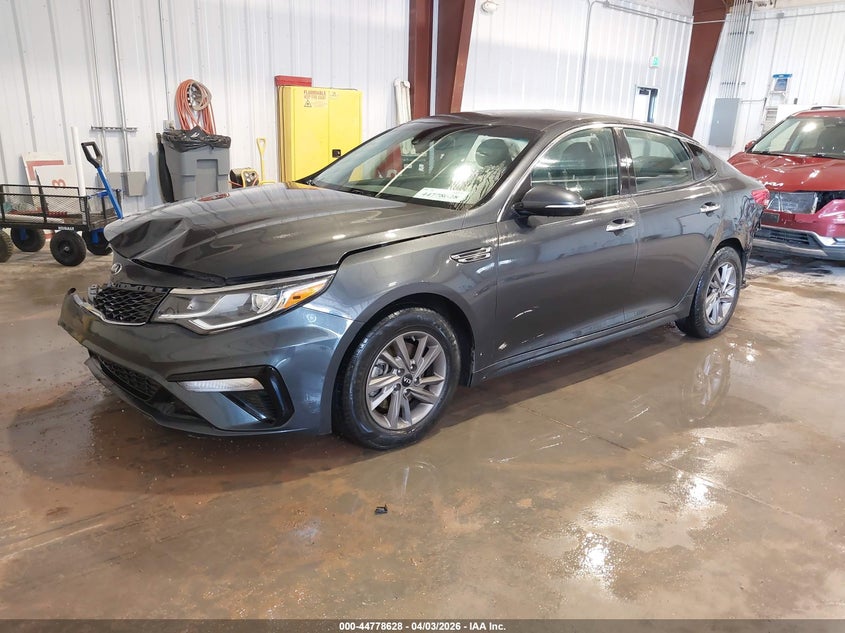 2020 Kia Optima VIN 5XXGT4L38LG450498 IAAI salvage auction — FRONT END, Wait Title, sold $1,550 on 2026-07-13 (photo 2)