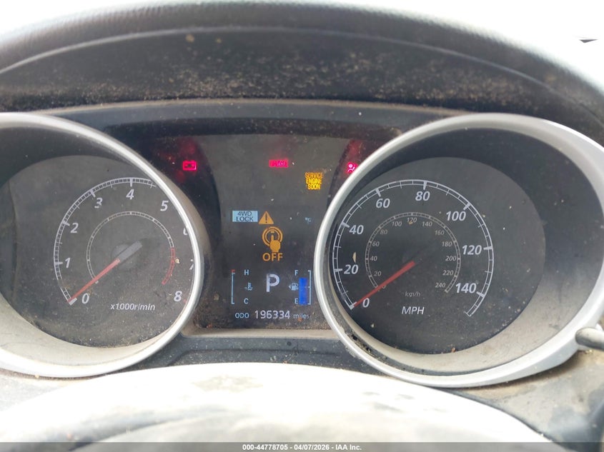 2011 Mitsubishi Outlander sport VIN JA4AR4AU9BZ010537 IAAI salvage auction — FRONT END, Original (Texas), sold $375 on 2026-07-13 (photo 7)