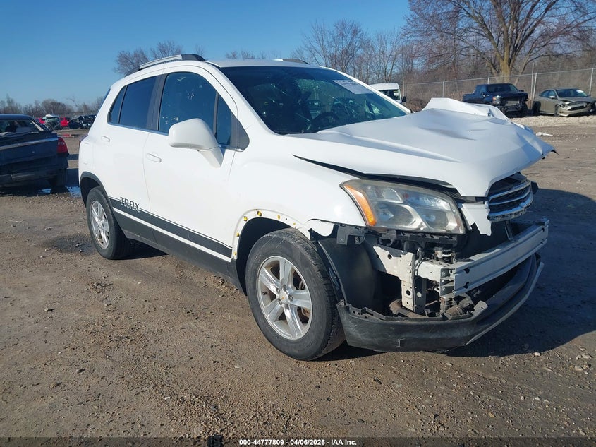 2016 Chevrolet Trax VIN KL7CJLSB5GB520698 IAAI salvage auction — LEFT FRONT, Wait Title, sold $425 on 2026-07-16 (photo 1)