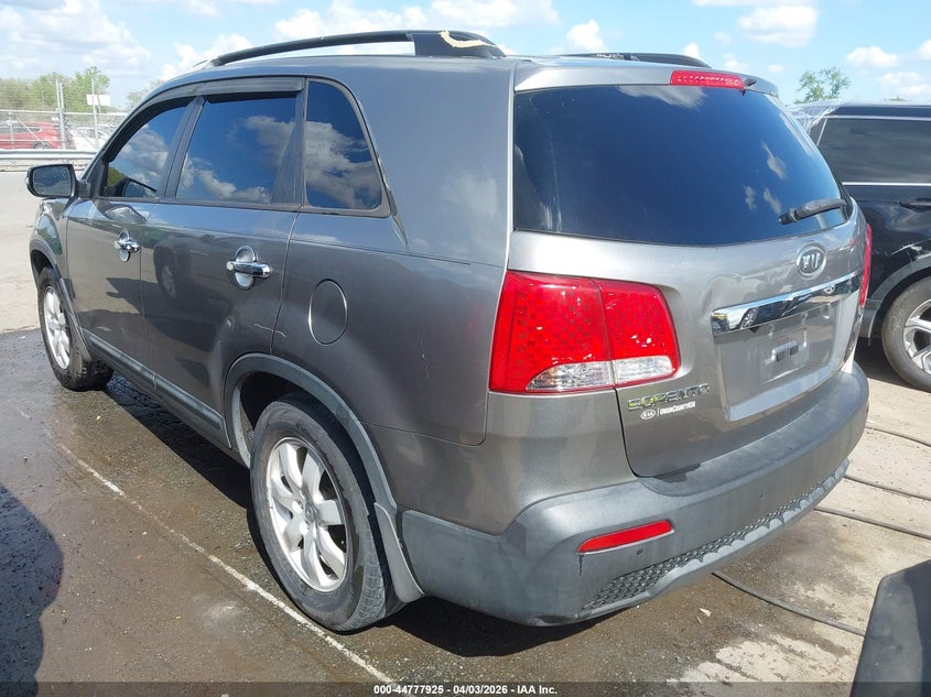 2012 Kia Sorento VIN 5XYKT4A60CG260875 IAAI salvage auction — RIGHT SIDE, Wait Title, sold $650 on 2026-07-13 (photo 3)