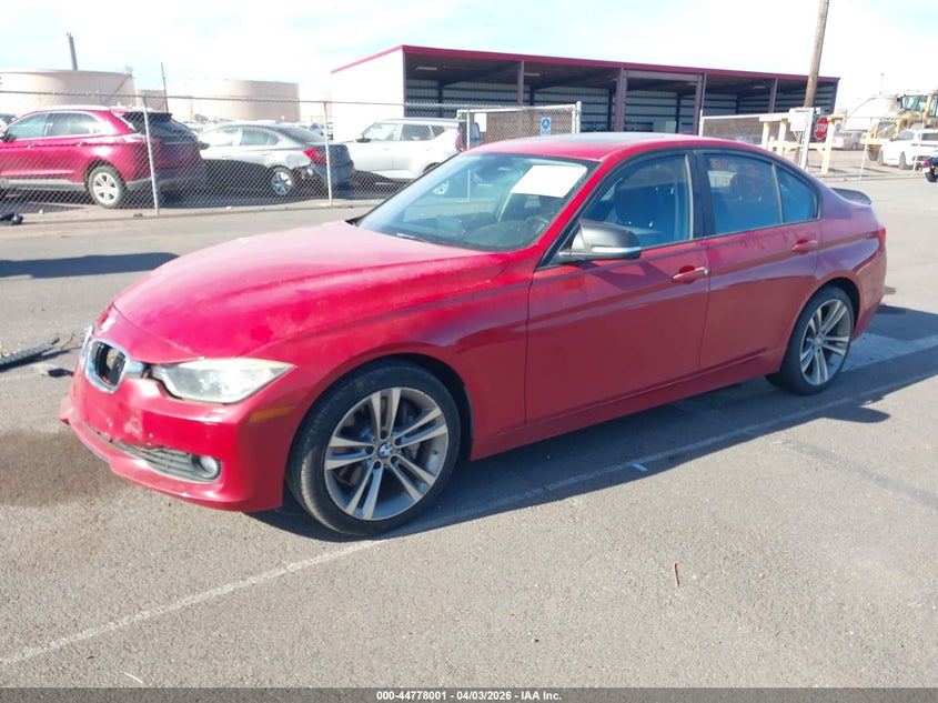 2013 BMW 3er VIN WBA3A9G53DNP36033 IAAI salvage auction — FRONT END, Wait Title, sold $25 on 2026-07-21 (photo 2)