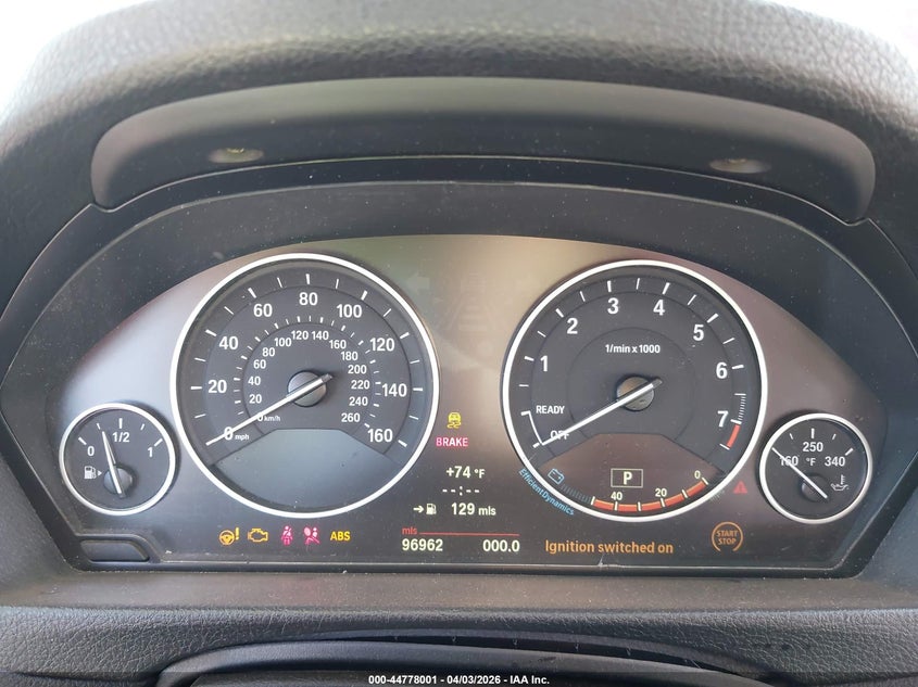 2013 BMW 3er VIN WBA3A9G53DNP36033 IAAI salvage auction — FRONT END, Wait Title, sold $25 on 2026-07-21 (photo 7)