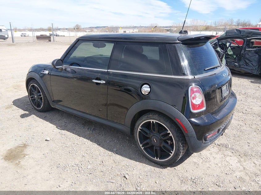 2013 Mini Hard top VIN WMWSV3C51DT394290 IAAI salvage auction — RIGHT REAR, Salvage Title, sold $200 on 2026-07-08 (photo 3)