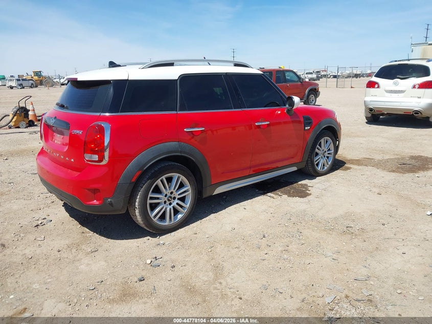 2020 Mini Countryman VIN WMZYW3C00L3L16127 IAAI salvage auction — HAIL, Original (Texas), sold $3,600 on 2026-07-27 (photo 4)