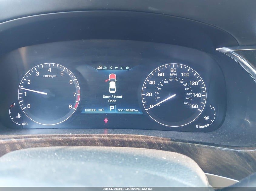 2014 Hyundai Equus VIN KMHGH4JH9EU075911 IAAI salvage auction — FRONT END, Original (Texas), sold $1,575 on 2026-07-13 (photo 7)