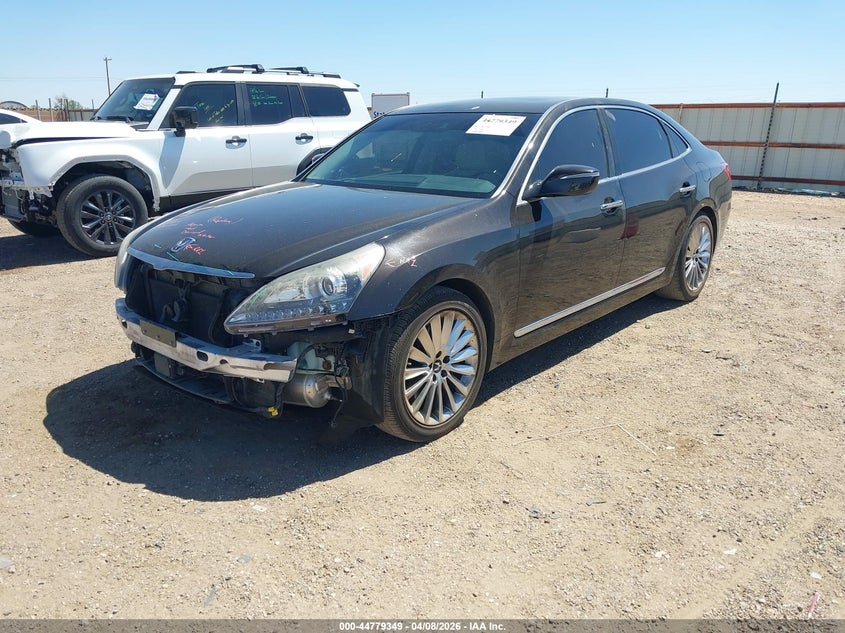 2014 Hyundai Equus VIN KMHGH4JH9EU075911 IAAI salvage auction — FRONT END, Original (Texas), sold $1,575 on 2026-07-13 (photo 2)