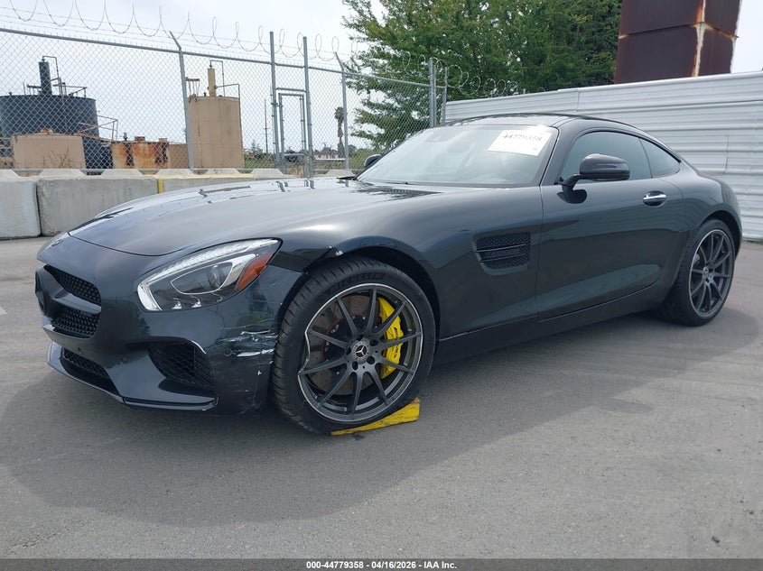 2017 Mercedes-benz AMG GT VIN WDDYJ7JA5HA010339 IAAI salvage auction — FRONT & REAR, Wait Title, sold $63,050 on 2026-08-05 (photo 2)