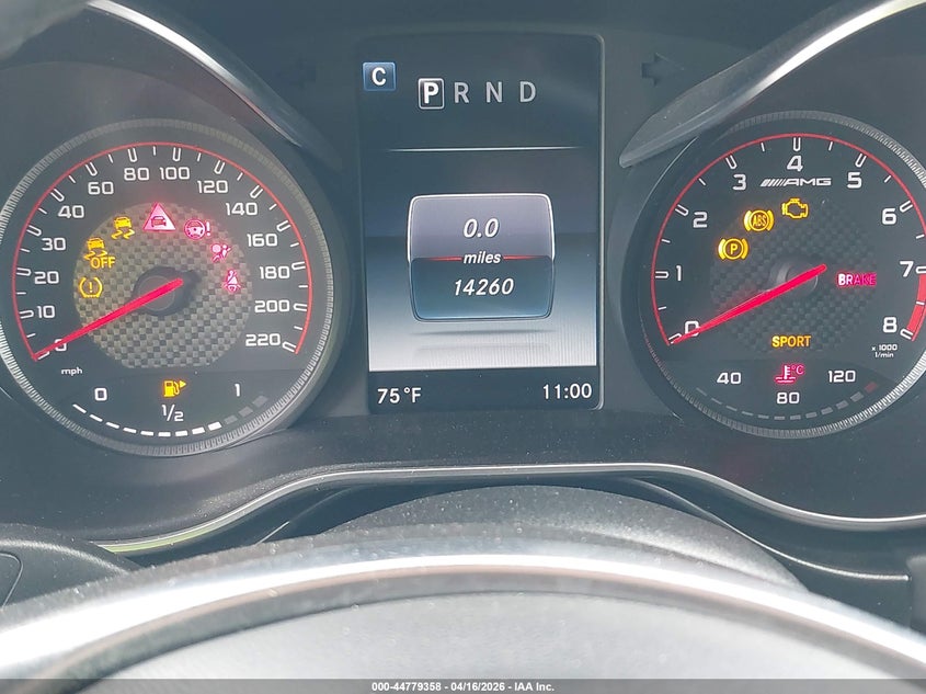 2017 Mercedes-benz AMG GT VIN WDDYJ7JA5HA010339 IAAI salvage auction — FRONT & REAR, Wait Title, sold $63,050 on 2026-08-05 (photo 7)