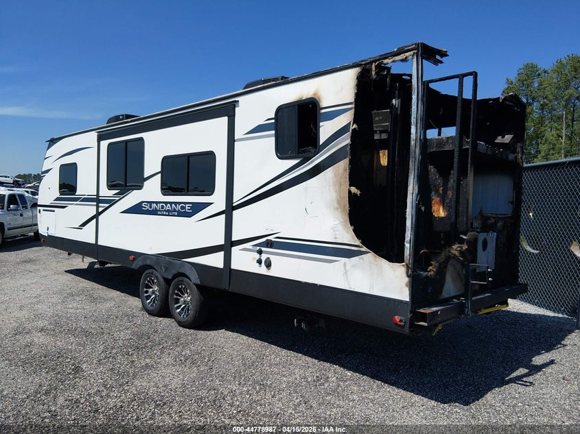 2022 Heartland Sundance VIN 5SFSB3328NE491085 IAAI salvage auction — Burn Interior, Salvage Non-Reb (South Carolina), sold $25 on 2026-07-09 (photo 3)