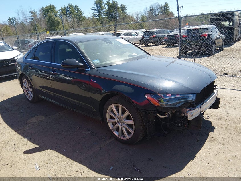 2012 Audi A6 VIN WAUJGAFC5CN055538 IAAI salvage auction — LEFT SIDE, Salvage Title, sold $1,700 on 2026-07-17 (photo 1)