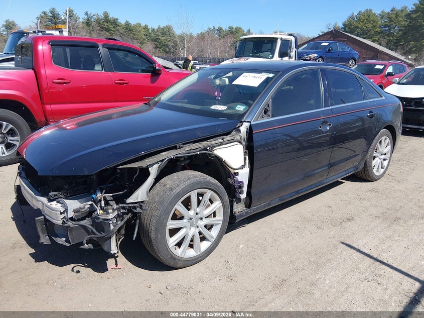 2012 Audi A6 VIN WAUJGAFC5CN055538 IAAI salvage auction — LEFT SIDE, Salvage Title, sold $1,700 on 2026-07-17 (photo 2)