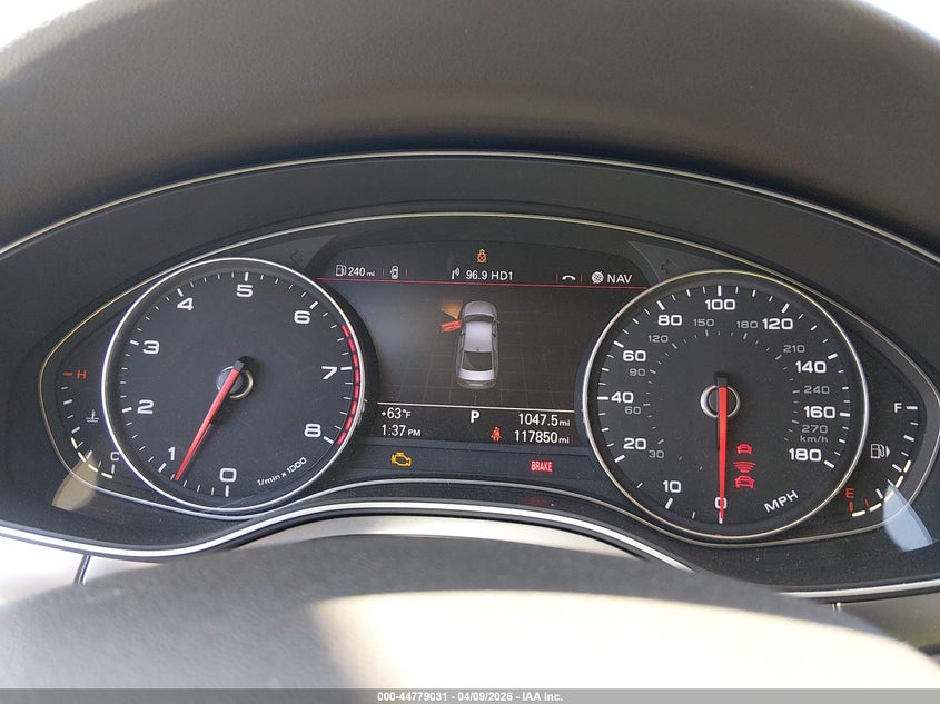2012 Audi A6 VIN WAUJGAFC5CN055538 IAAI salvage auction — LEFT SIDE, Salvage Title, sold $1,700 on 2026-07-17 (photo 7)